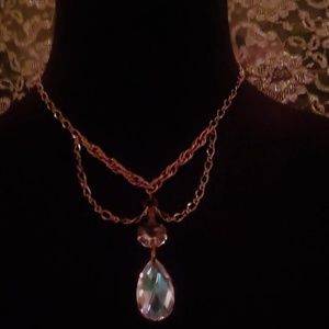 Punk Gypsy Boho Chandelier Crystal chains choker